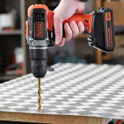 Taladro Percutor 3/8 20v Max 1 Bat 1.5 Ah Black + Decker