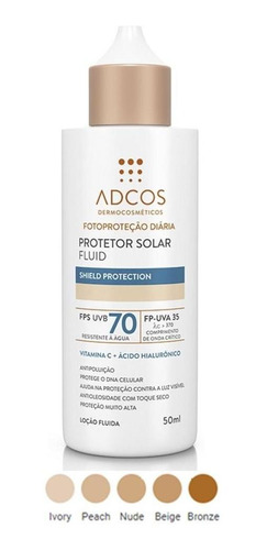 Adcos Filtro Solar Fluid Fps 70 Ivory 50ml