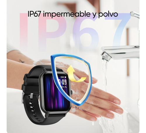 Reloj Inteligente Unisex De 2.01'' Con Llamadas Bluetooth, Ip67, Resistente Al Agua, Deportivo Para Ios Y Android, Monitor De Frecuencia Cardíaca