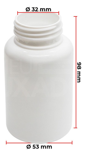 500 Frascos Plástico Pet 160 Ml Oval Branco Com Lacre Rosca