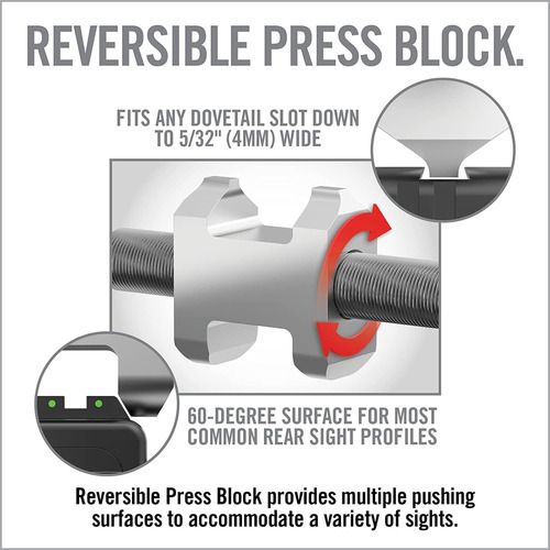 Real Avid Armorers Handgun Sight Push Sight Tool For Gunsmit