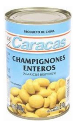 Champignones Enteros Caracas 6 Unidades X 400 Gramos