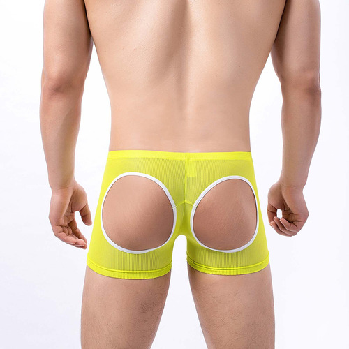 Pantalones Cortos Tipo Bóxer Suaves De Malla Transpirable Pa