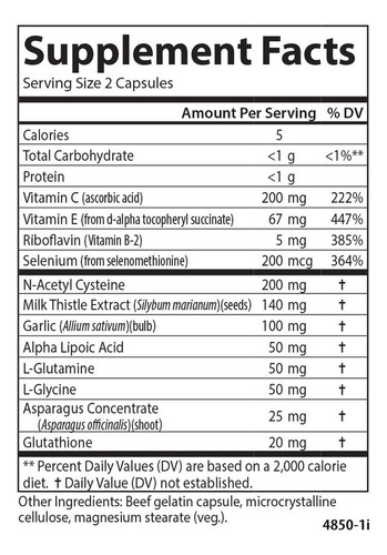 Carlson Labs potenciador de glutatión ácido alfa 180 cápsula sin sabor
