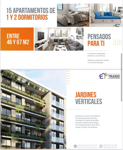 Imagen 14 de 18 de Venta En Pozo / Edificio Verdes De Hocquart 2 Dormitorios + Balcón 64m2