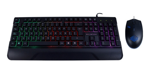 Imagen 1 de 6 de Kit Teclado Mouse Gamer Balam Rush Demtrix Led Alambrico Usb