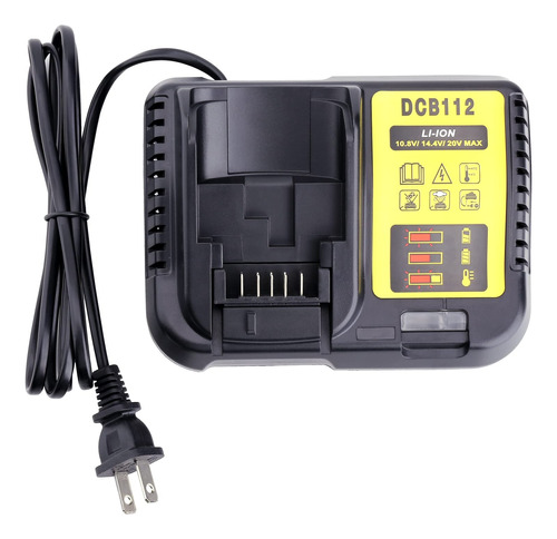 Cargador De Batería Para Dewalt Litio Dcb112 12v 14.4v 18v