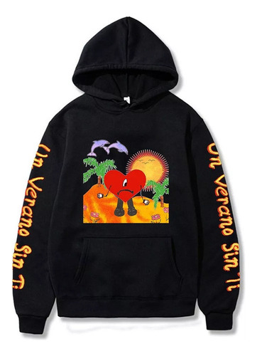 Sudadera Con Capucha Un Verano San Ti Bad Bunny Sudaderas Co