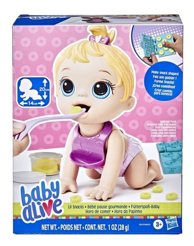Imagem 2 de 3 de Boneca Baby Alive Hora Da Papinha Loira Hasbro F2617