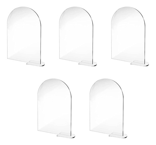 5x Clear Arch Acrylic Sign Name Signs Cards Diy Para La