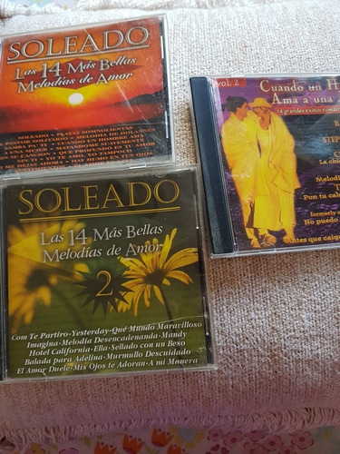  3 Cd Soleado ,soleado Vol.2 Y Cuando Un Hombre Ama..v.2