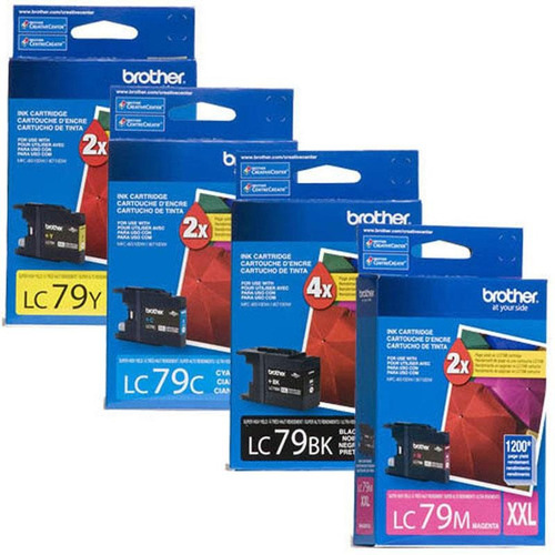 Imagen 1 de 3 de Combo Cartucho Brother 79 Lc79 X4 Colores 6710 6910 5910