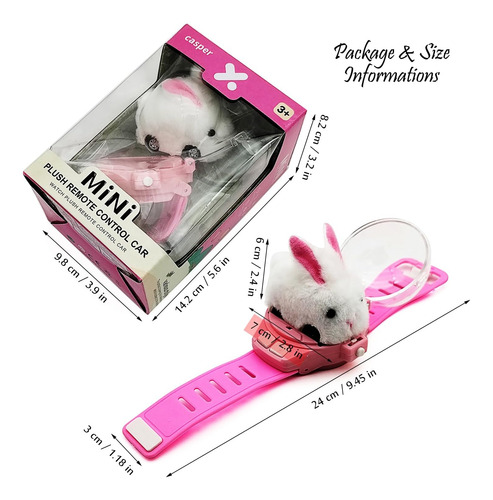 Tipmant Mini Rc Conejo Hare Coche Reloj Radio Control Remoto