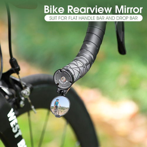 Espejo Retrovisor Para Bicicleta Con Rotación De 360°, 1 Uni