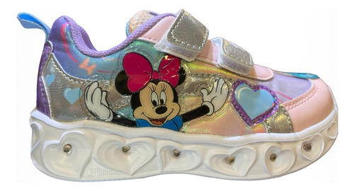 Zapatilla Luces Led Footy Licencias Disney Minnie Peppa