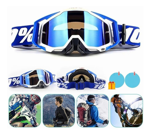 Googles Motocross Accesorios Motociclistas Gafas Anti Niebla