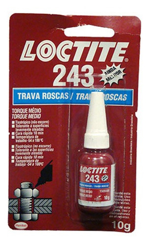 Trabado De Roscas 243 X 10 Gr Loctite