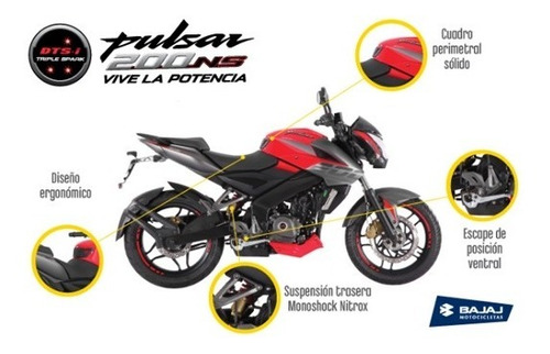 Imagen 9 de 18 de Bajaj Rouser 200 Ns 0 Km - Bonetto Motos