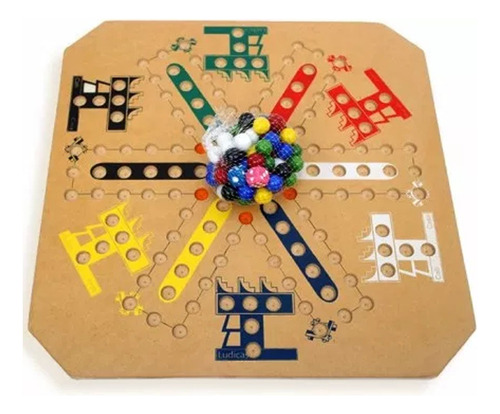 Juego De Mesa 2 En 1 'patoli & No Te Enojes' - 6 Y 8 Jugador