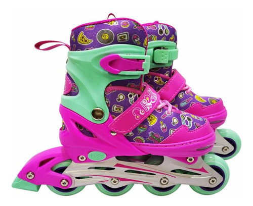 Rollers Patines Niña Ajustables Ruedas Reforzadas Talle S