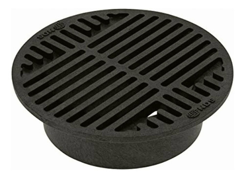 Nds 10 Plastic Round Grate, 8-inch, Black