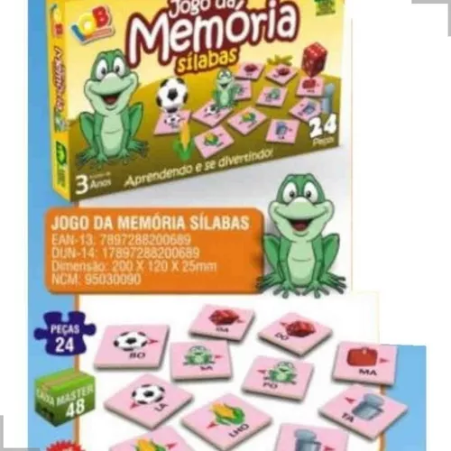 Kit 6 Jogos Educativos Alfabeto Memória Dominó Quebra Cabeça