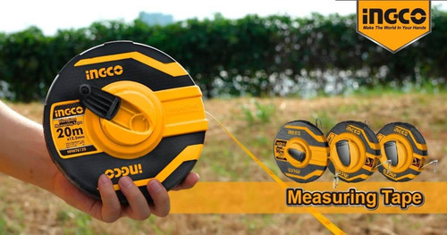 Imagen 4 de 7 de Cinta Metrica Larga 30mts Fibra De Vidrio Ingco