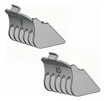 Comprar Kit Cu002F 2 Pentes #9 (28mm) #10 (32mm) Pu002F Máquinas Corte Wahl