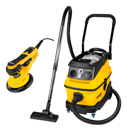 Lixadeira Roquite Lrv350 + Aspirador Apv1600 Vonder