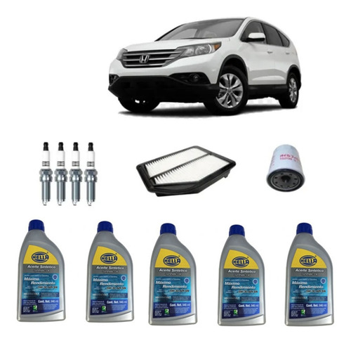 Kit Afinacion Honda Cr-v 2.4 Con Aceite 5w30 Sintetico