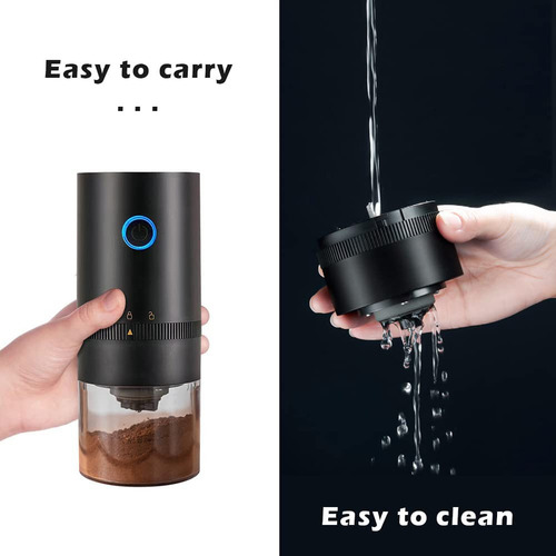 Moedor De Café Elétrico Profissional, Com Carregador Usb