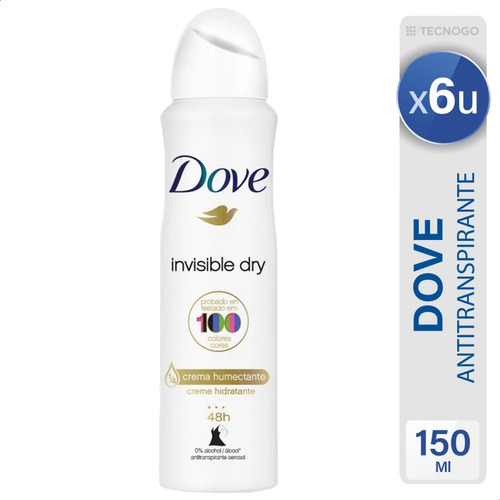 Dove Antitranspirante Invisible Dry Pack X6 - Mejor Precio