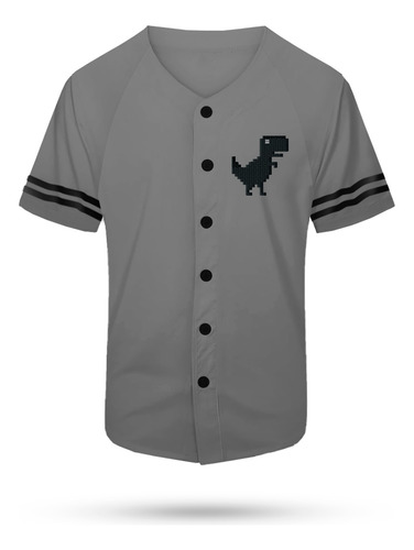 Jersey Casaca Beisbolera Dino No Internet Juego Rex Bordada