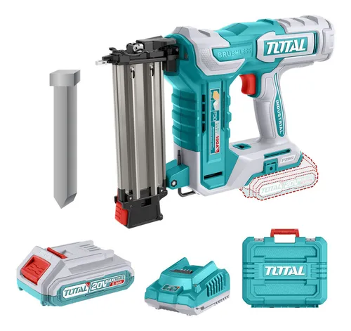 Clavadora Madera Total 20v - Batería Cargador Y Clavos 50mm