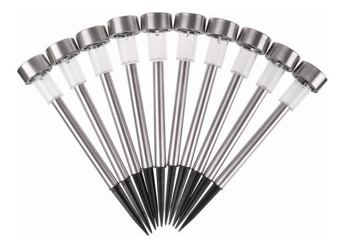 Imagen 3 de 10 de Lámpara Luz Solar Jardín Decoración Impermeables 10pc