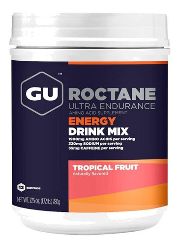 Hidratacion Running Gu Energy Roctane Tropical Fruit Gudm12t