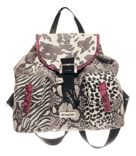 Cartera Aylin The Bag Belt Mochila De Cuero Reptil R20821424