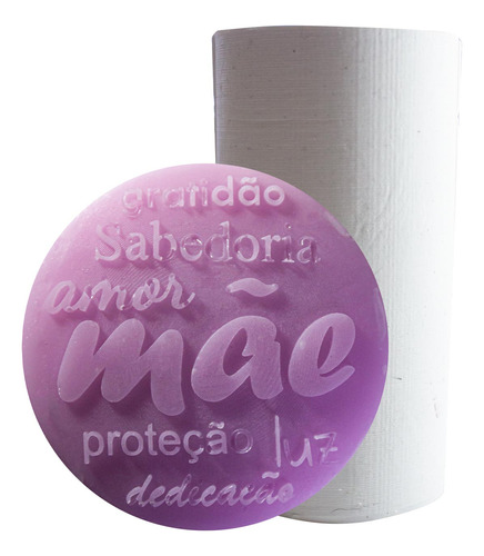 Molde Forma Silicone Redondo P Mãe-amor-dedicação Peq.