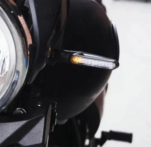 Imagen 2 de 8 de Luces Direccionales Intermitentes De Moto Led Secuencial