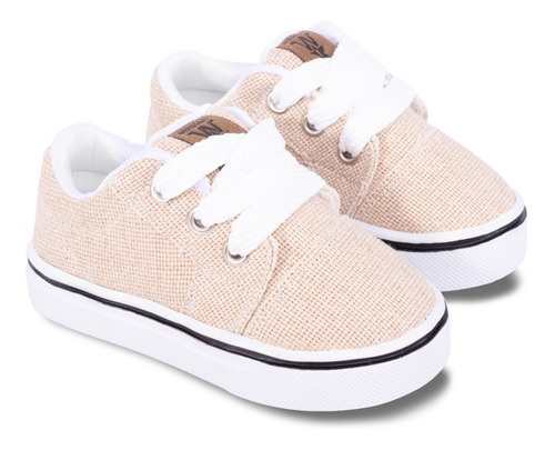 Zapatillas Bebes Niños Jean Panama Beige Arena  Del 17 Al 26