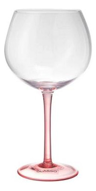 Set 2 Copas Aperitivo Cristal Rosa 640 Ml Glasso
