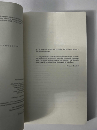 La Amistad - Maurice Blanchot - Trotta (Usado)