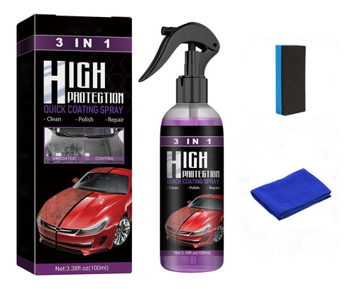 Car Coating Spray, 3 In 1 High Protection Quick Car Coating