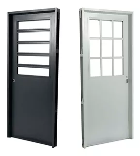 Puerta Para Cocina De Chapa Inyectada 1/2 Reja Postigo Abrir