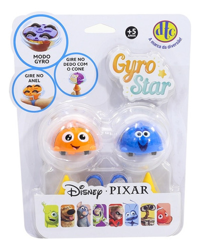 Conjunto Gyro Star 2un Disney Pixar Vários Modelos Dtc 4918