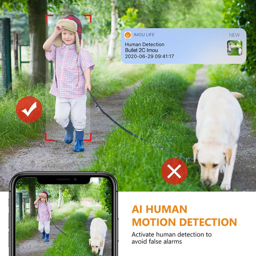 Cámara De Vigilancia Imou Bullet 3c 5mp Wifi Exterior 2.8mm