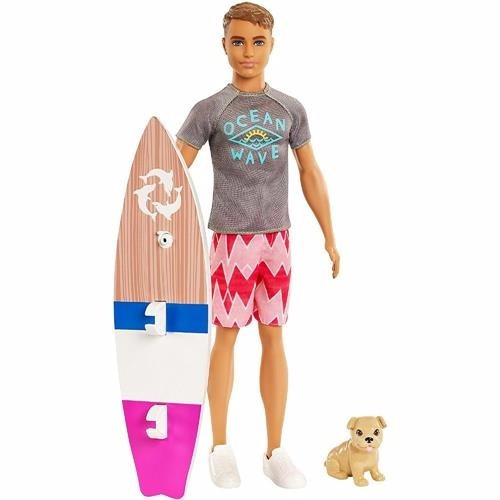 Barbie E Os Golfinhos Mágicos - Boneco Ken Surfista - Mattel