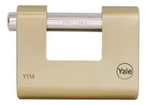 Comprar Candado Rectangular 90mm Y114\u002F90 Yale Hogar Seguridad Color Dorado