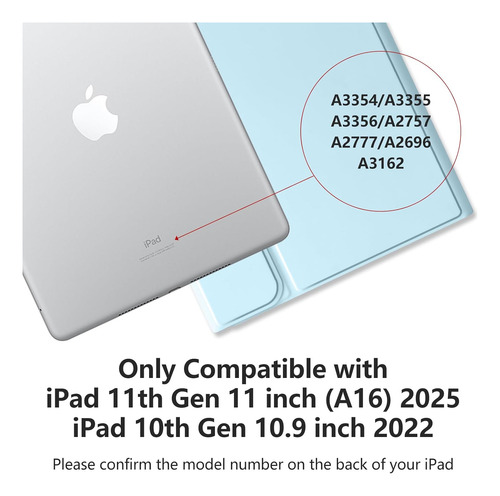 Teclado Funda Mmk Para iPad 11th Gen (a16, 2025) Azul