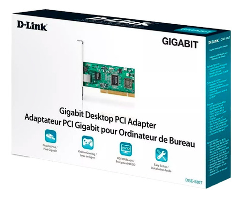 Tarjeta De Red D-link Dge-530t Pci Gigabit + Low Profile